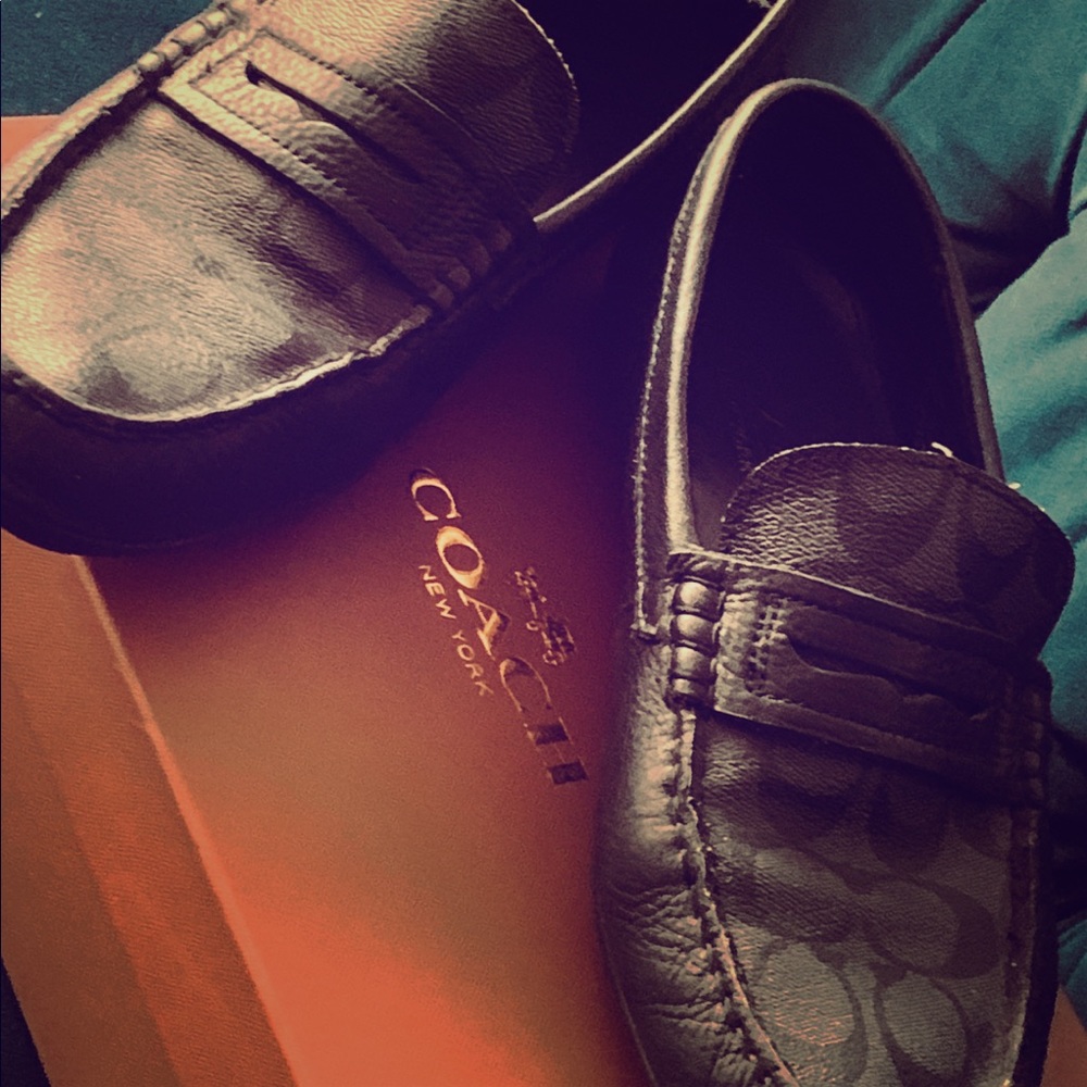 Leather Coach Loafers